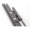 Universal rails for sports seats with adjusting lever