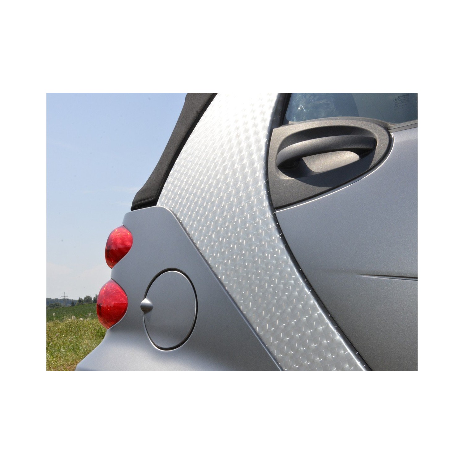Auto film 3D transparent self adhesive 1 roll 05m x 2m