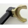 Spring tensioner set for McPherson struts exchangeable clamping plates