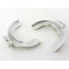 Spring tensioner set for McPherson struts exchangeable clamping plates