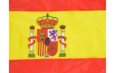 Car flag Car flag Spain flag with bracket for side window 30x45cm