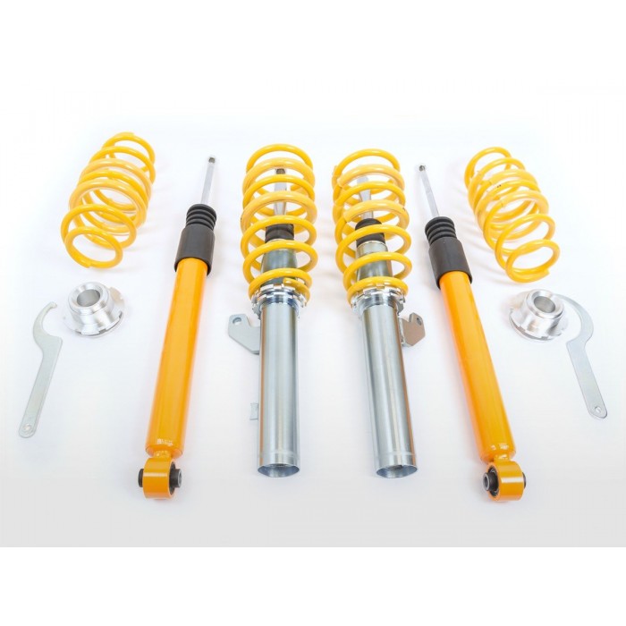 FK coilover kit sports suspension Seat Leon 5F from 2012 with 55mm strut multi link rear axle