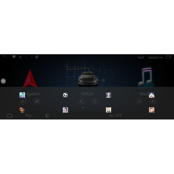 Head unit 10.25" GPS Mercedes Benz GT Coupé 8GB RAM Android 13 TR3932