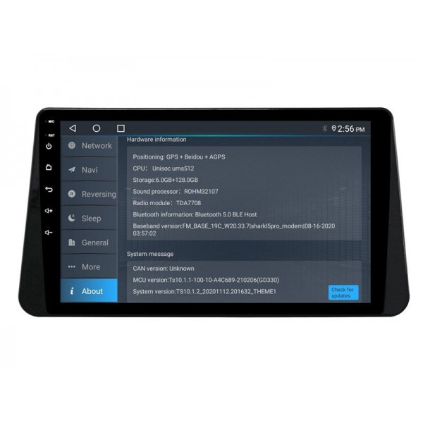 Radio navegador GPS Nissan Micra 2017 - 2022 Android 13 TR3949