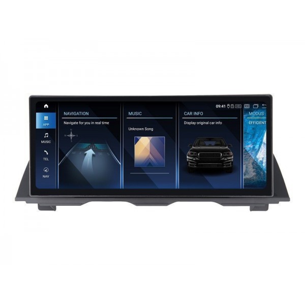 Head unit ultra thin screen 12.3" GPS BMW Serie 5 F10 2010 - 2017 Android 13 TR3951