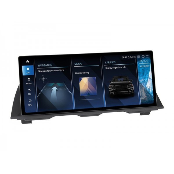 Head unit ultra thin screen 12.3" GPS BMW Serie 5 F10 2010 - 2017 Android 13 TR3951