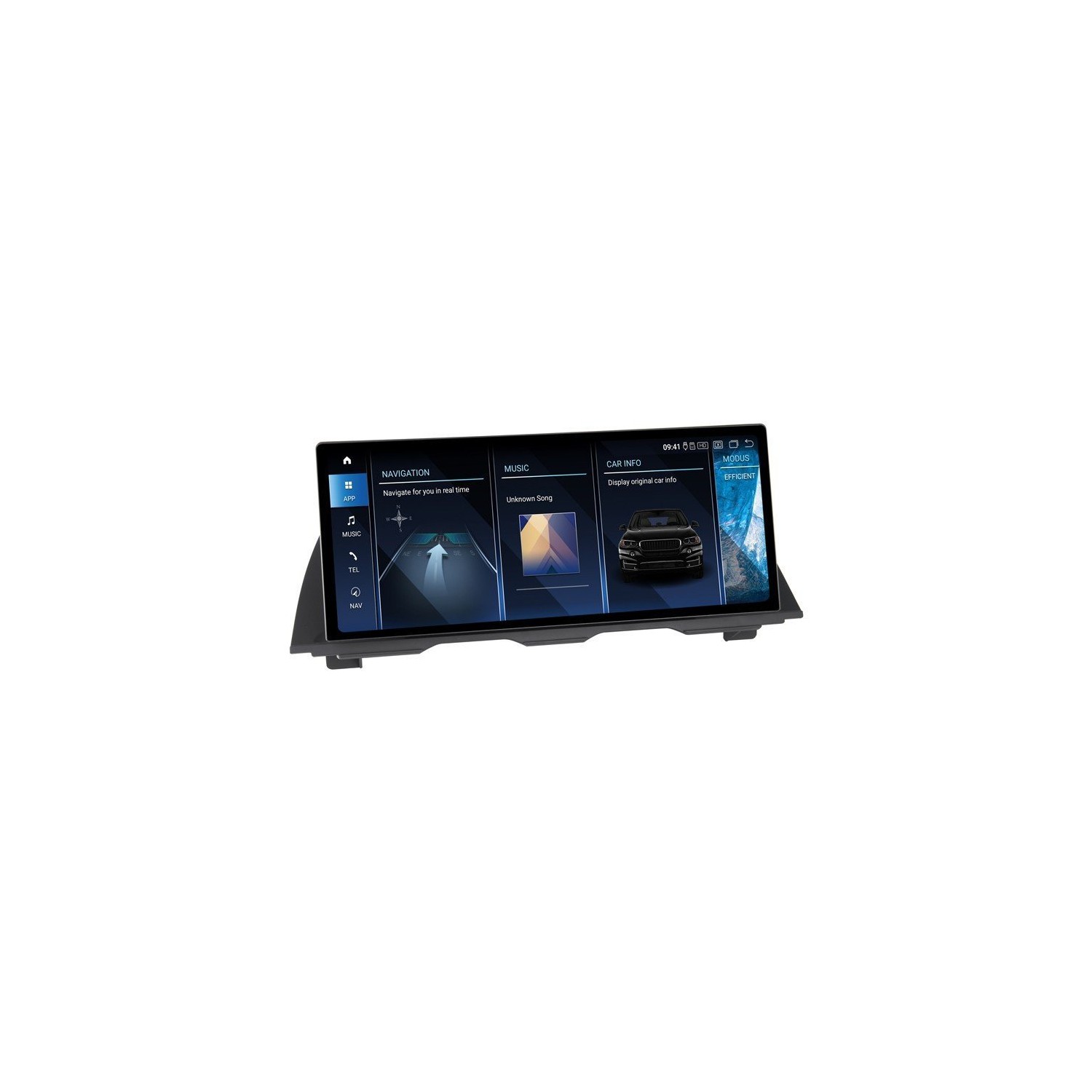 Head unit ultra thin screen 12.3" GPS BMW Serie 5 F10 2010 - 2017 Android 13 TR3951