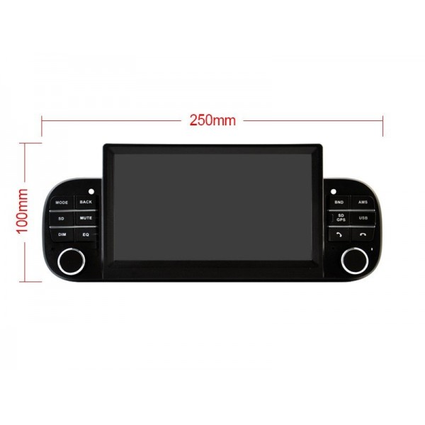 Radio navegador GPS compatible con  Fiat PANDA 2013 - 2020