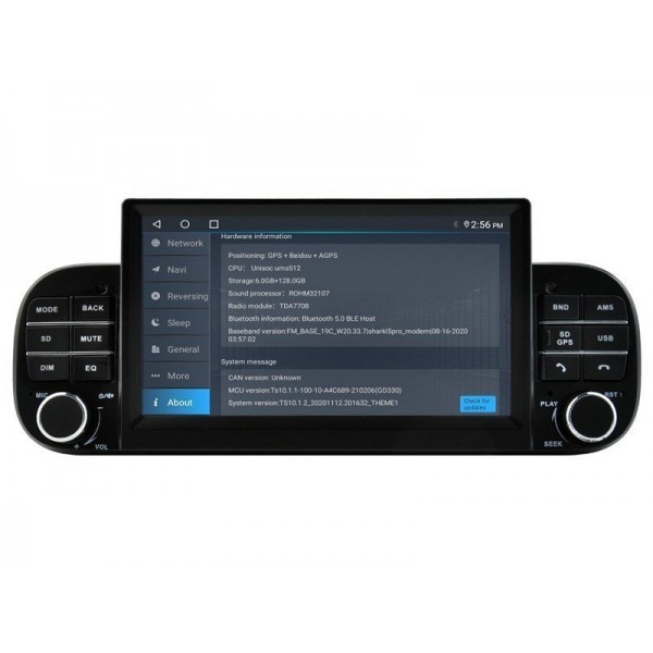 Radio navegador GPS compatible con  Fiat PANDA 2013 - 2020