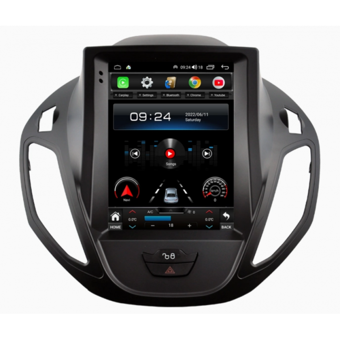 Radio GPS head unit Tesla style Ford B-Max, Tourneo, Courier ANDROID TR4013