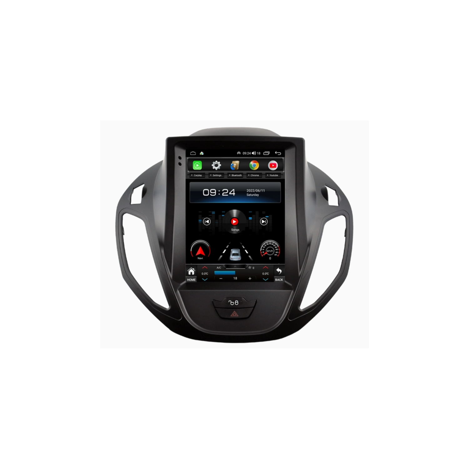 Radio GPS head unit Tesla style Ford B-Max, Tourneo, Courier ANDROID TR4013