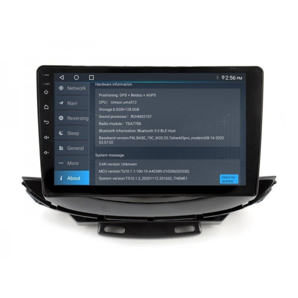 Radio navegador GPS Chevrolet Trax 2017 - 2022 pantalla 10.1 Android 14 TR4016