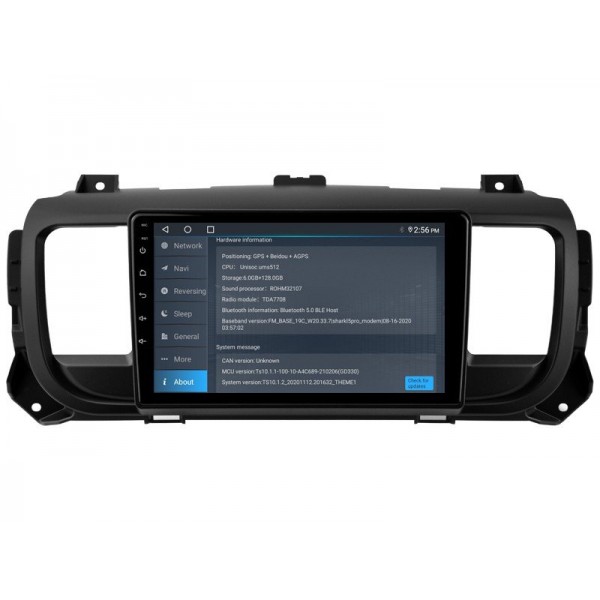 Radio GPS head unit Citroen Jumpy 3 2016-2020 screen 10.1 Android 14 TR4023