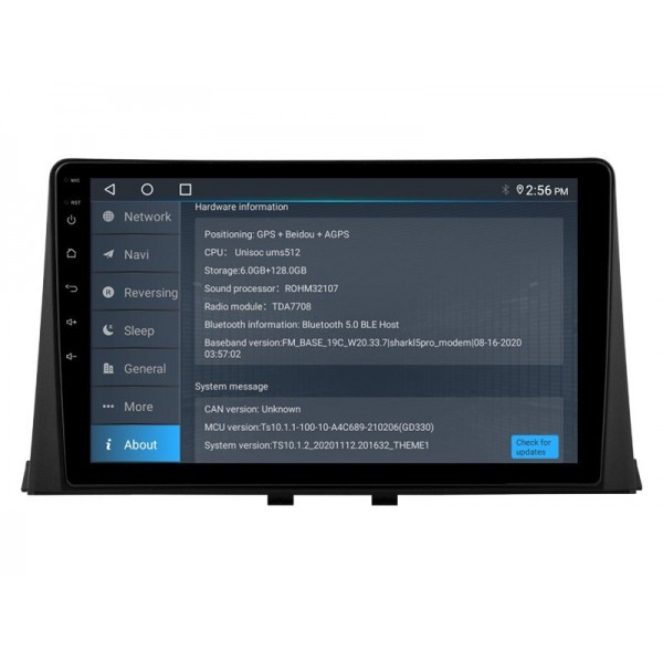 Radio GPS head unit Peugeot Rifter, Peugeot Partner, Citroen Berlingo, Opel combo 2019-2022 screen 10.1 Android 14 TR4030