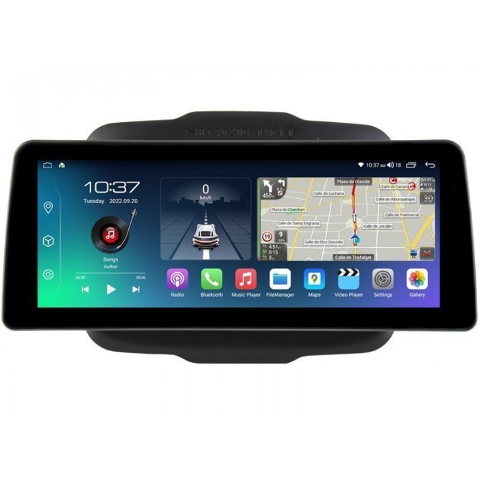 Head unit ultra thin screen 12.3" GPS Jeep Renegade 2016-2020 Android 13 TR4033