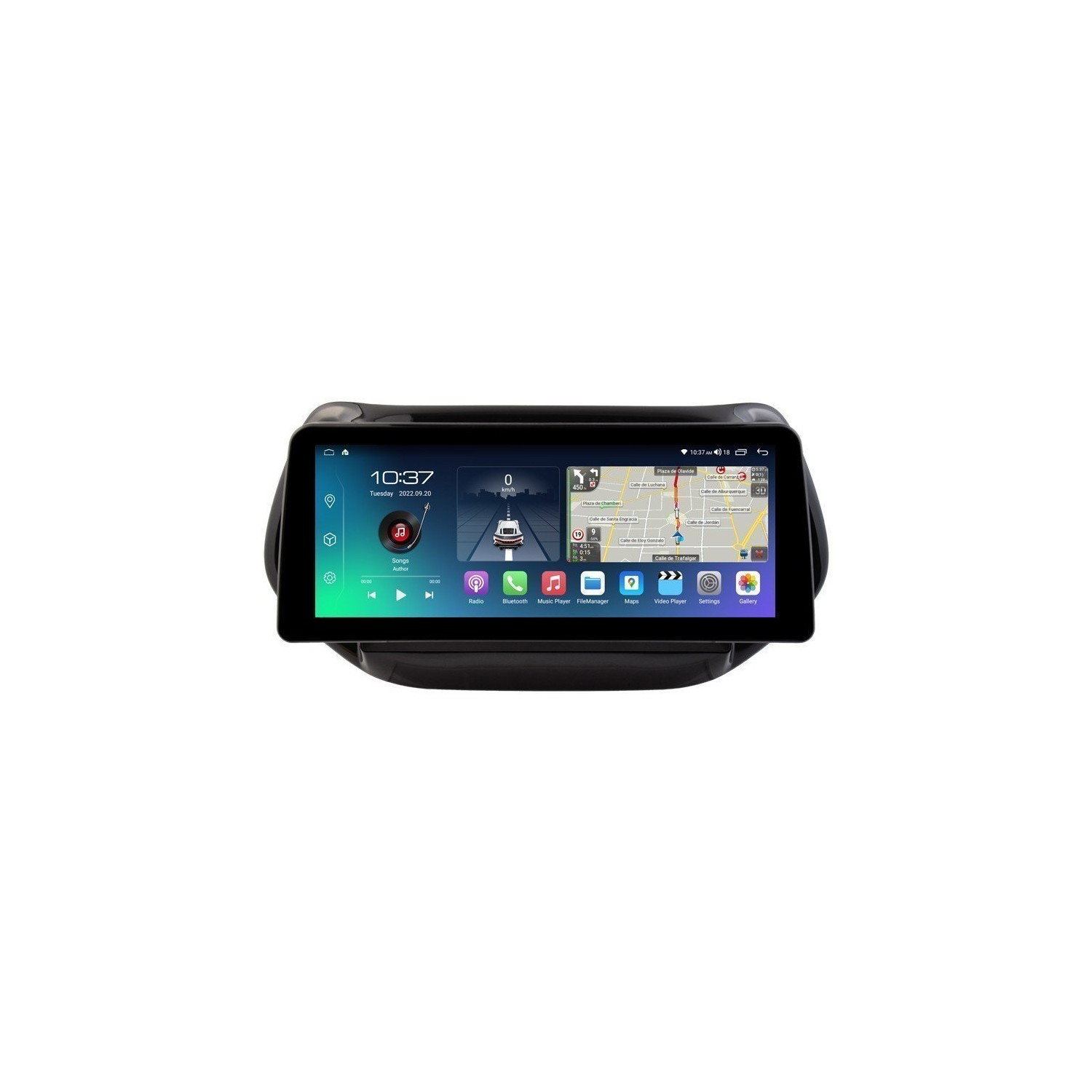 Pantalla ultra fina 12.3" GPS Jeep Compass 2 MP 2016-2018 Android 13 4G LTE TR4035