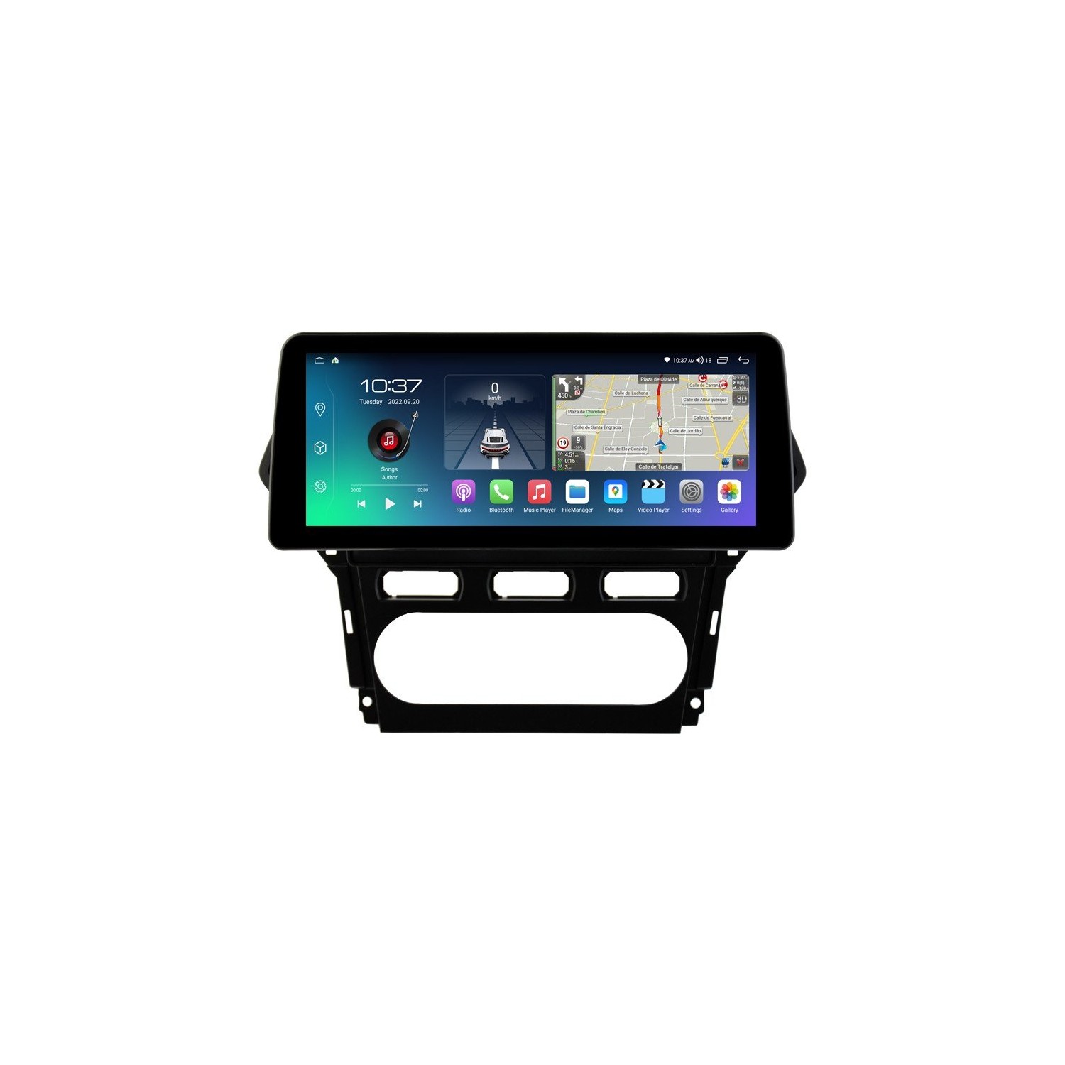 Pantalla ultra fina 12.3" GPS Ford Mondeo 4 2010-2014 Android 13 4G LTE TR4047