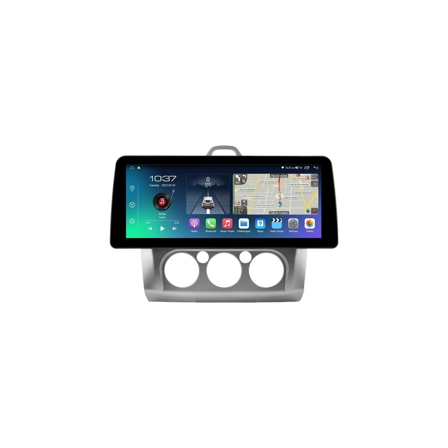 Head unit ultra thin screen 12.3" GPS Ford Focus Mk2 Mk3 2004- 2011 Android 13 TR4053
