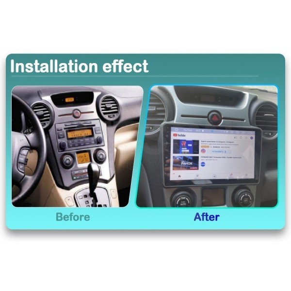Radio navegador GPS Kia Carens pantalla 9 Android 13 TR3975