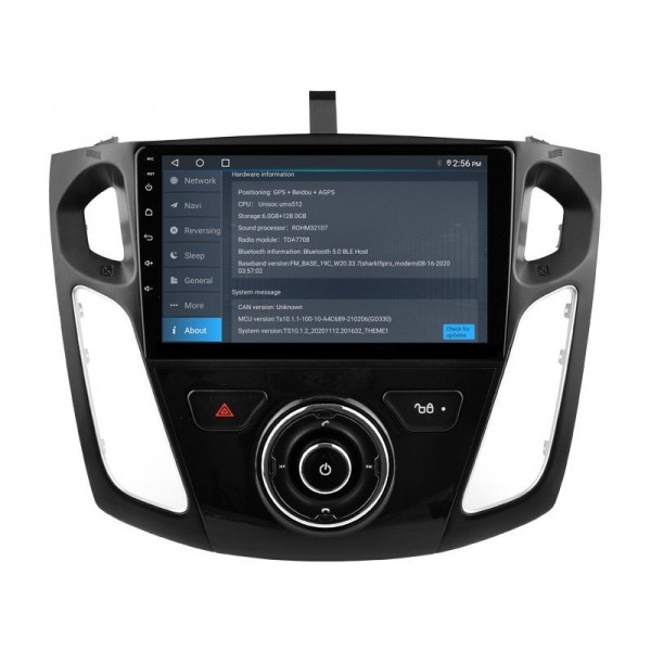 Radio GPS head unit Ford Focus 3 Mk3 screen 10.1 Android 14 TR4072