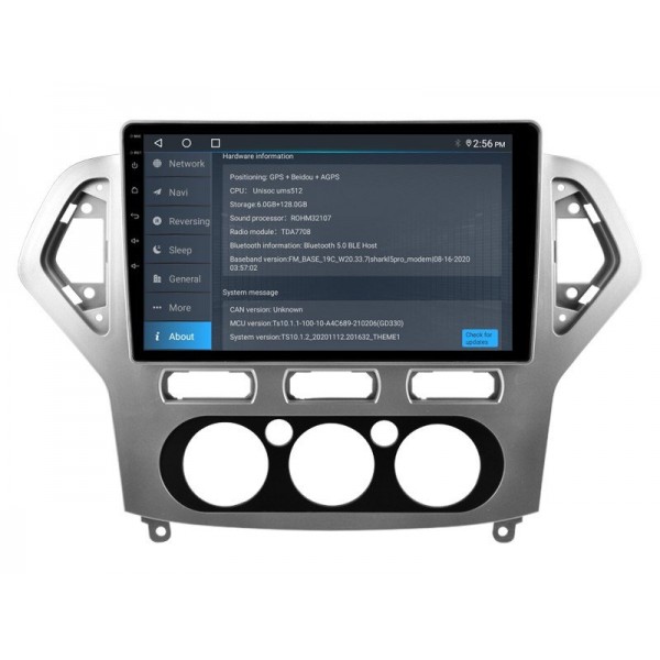Radio GPS head unit Ford Mondeo MK4 screen 10.1 Android 14 TR4074