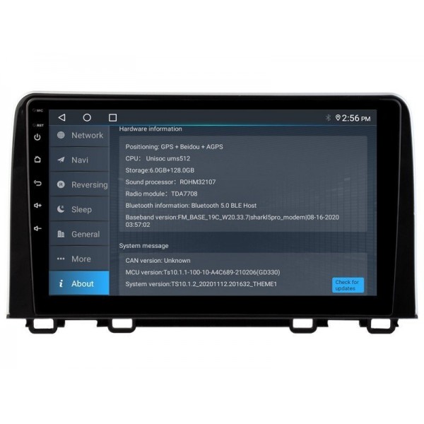 Radio navegador GPS Honda CR-V pantalla 10.1 Android 14 TR4081