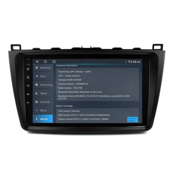 Radio navegador GPS Mazda 6 pantalla 10.1 Android 14 TR4093