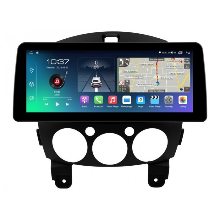 Head unit ultra thin screen 12.3" GPS Mazda 2 Android 13 TR4098