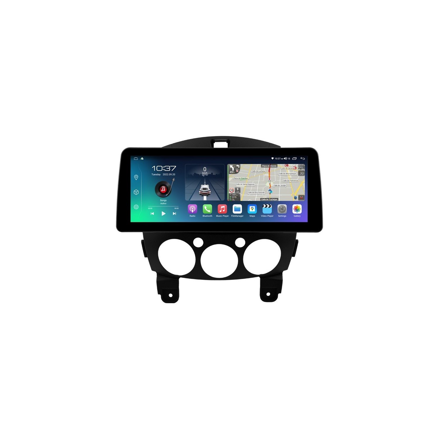Head unit ultra thin screen 12.3" GPS Mazda 2 Android 13 TR4098