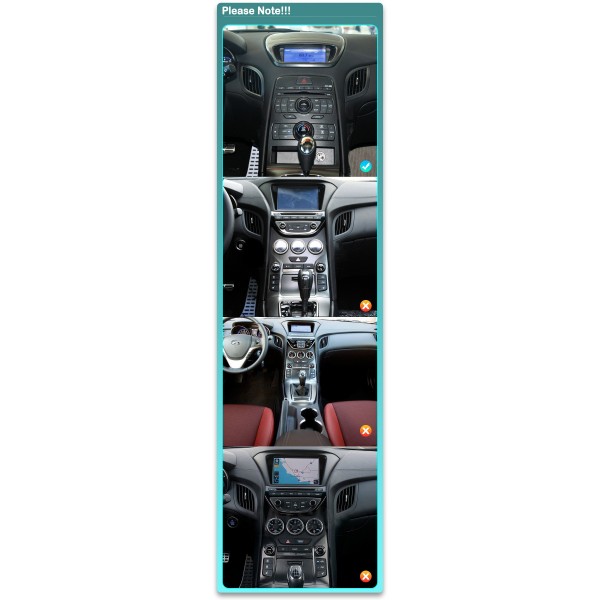 Radio navegador GPS Hyundai Genesis Coupe pantalla 10.1 Android 14 TR3973