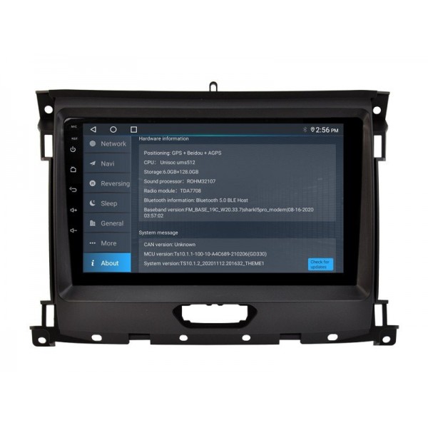 Radio navegador GPS Ford Ranger pantalla 10.1 Android 14 TR4113