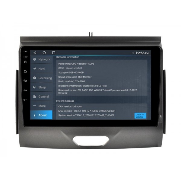 Radio navegador GPS Ford Ranger pantalla 10.1 Android 14 TR4114