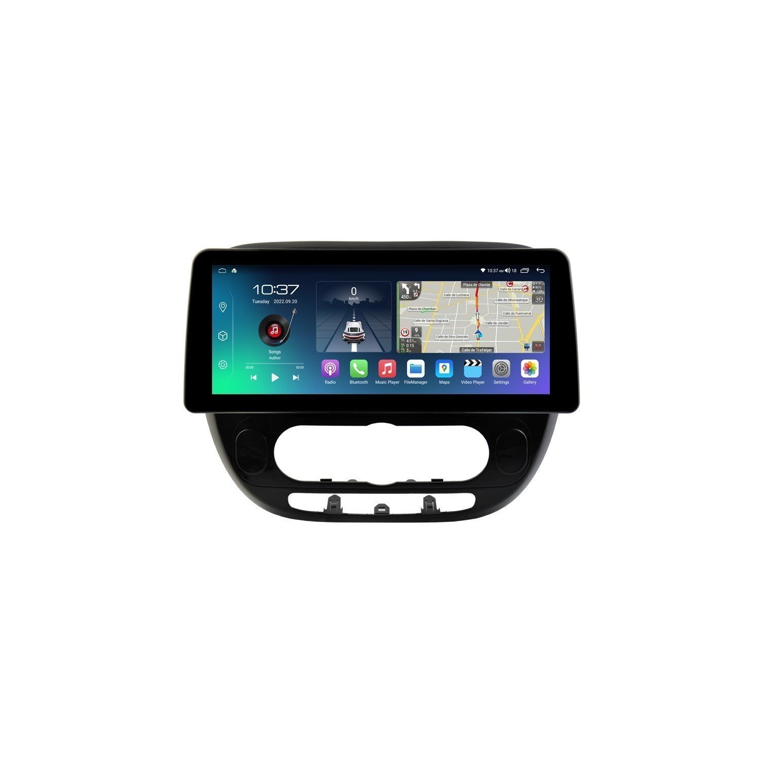 Head unit ultra thin screen 12.3" GPS Kia Soul Android 13 TR4116