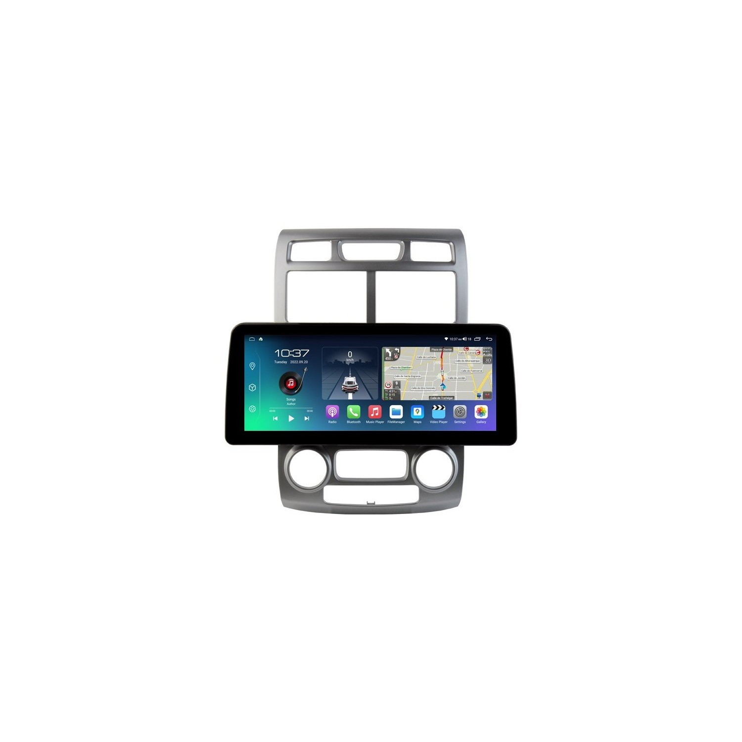 Pantalla ultra fina 12.3" GPS Kia Sportage Android 13 4G LTE TR4118