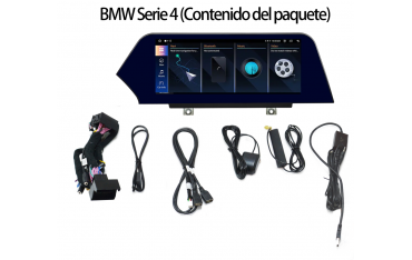 Pantalla 10.25" GPS BMW Serie 4 F32 F33 F36 Android 13 4G LTE TR3986
