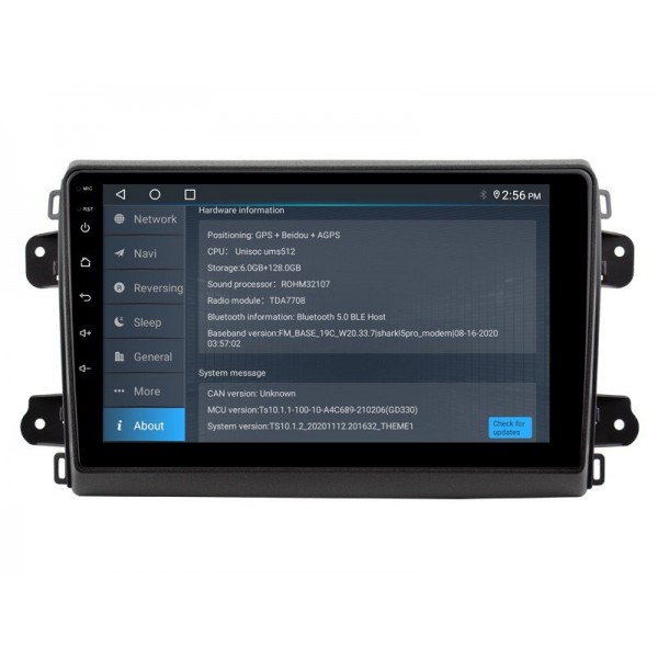 Radio GPS head unit Fiat Ducato, Peugeot Boxer, Citroen Jumper screen 10.1 Android 14 TR4126