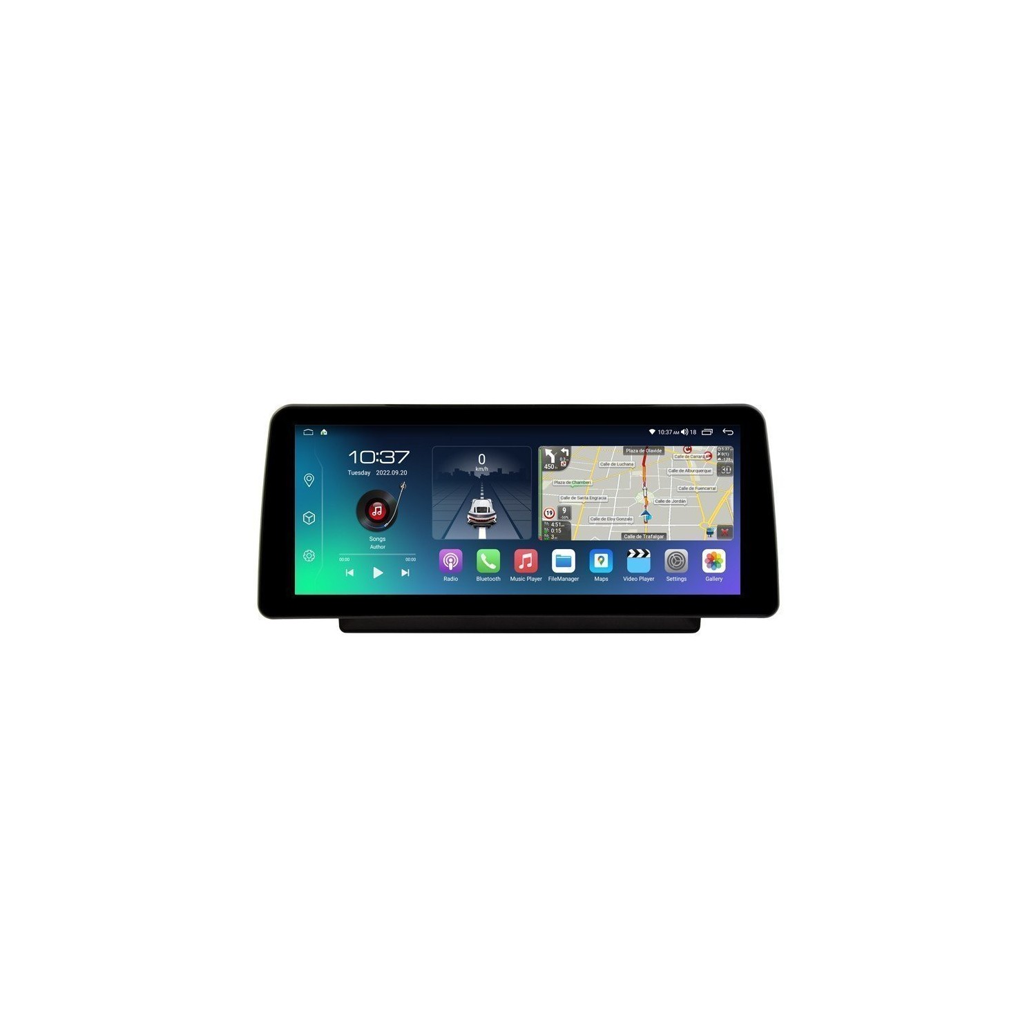 Pantalla ultra fina 12.3" GPS Ford Transit T250, Ford Tourneo, Ford Fiesta, Ford Ecosport Android 13 4G LTE TR4127