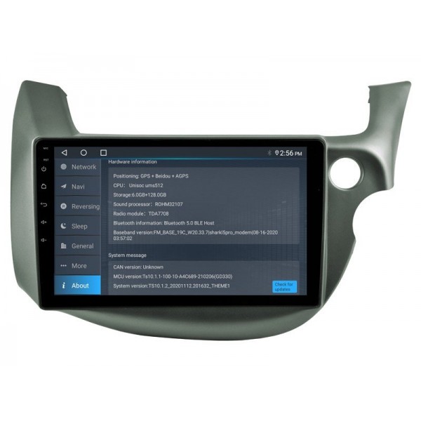 Radio navegador GPS Honda Fit / Honda Jazz (Volante a la derecha) pantalla 10.1 Android 14 TR4132