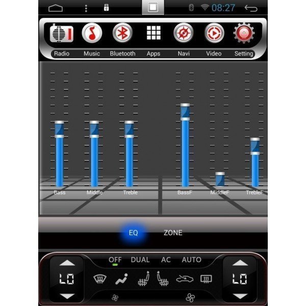 Radio navegador GPS tipo TESLA Renault Clio V ANDROID TR3993