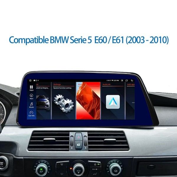 Head unit 12.3" GPS BMW 5 Series E60 / E61 Android 13 TR3997