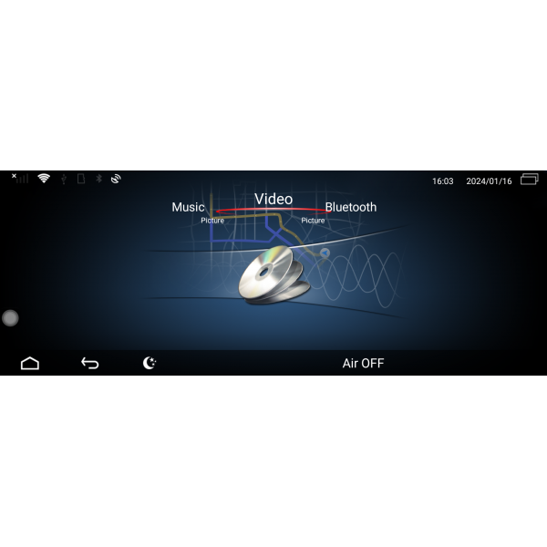 Pantalla 14.9" GPS Mercedes Benz Clase C W205 & GLC X253 & Clase V W447 Android 13  4G TR4138