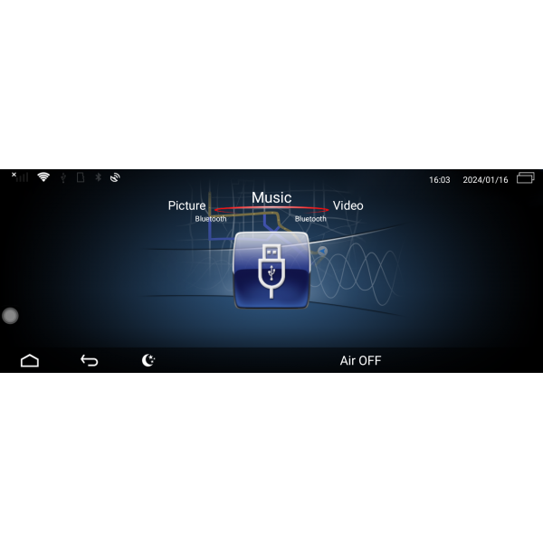 Pantalla 14.9" GPS Mercedes Benz Clase C W205 & GLC X253 & Clase V W447 Android 13  4G TR4138