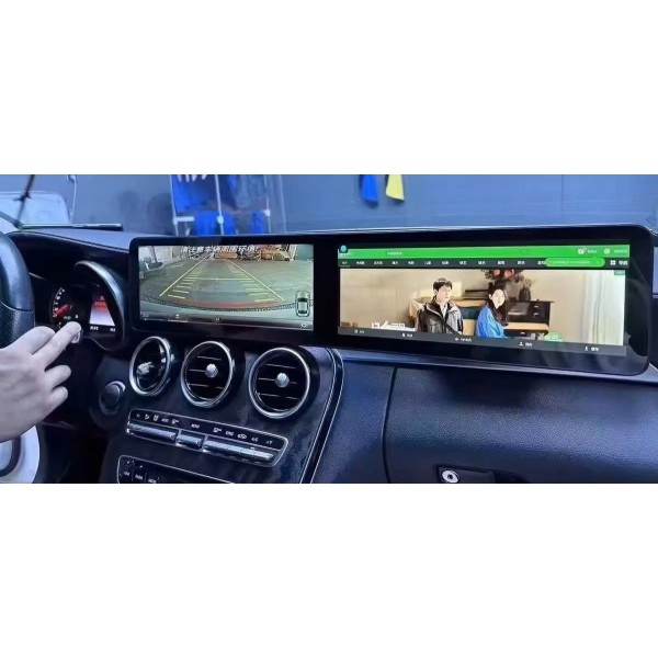 Dual 12.3-inch touchscreen for Mercedes C-Class and GLC Android 13 TR4147