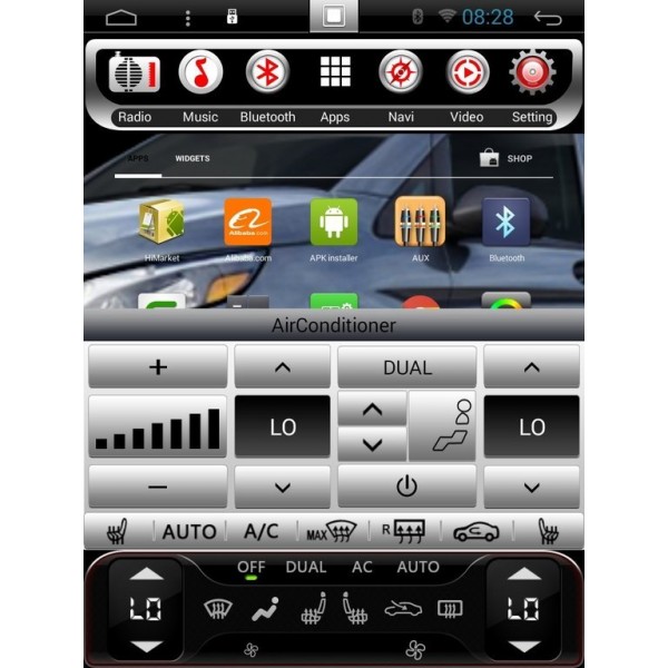 Radio GPS head unit Tesla style Ford B-Max, Tourneo, Courier ANDROID TR4013