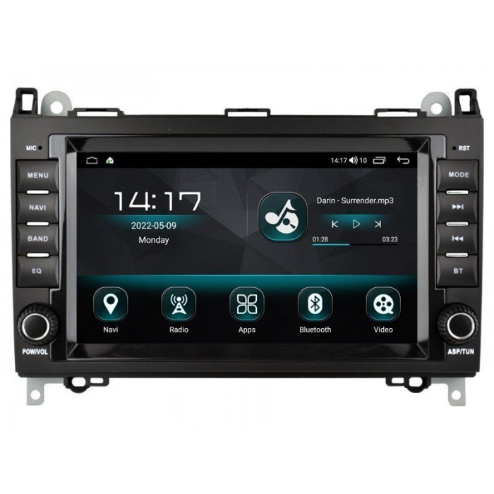 Radio head unit Mercedes Benz A W169 / B W245, Viano W639, Vito W447, Sprinter W906 ANDROID 14 TR4187