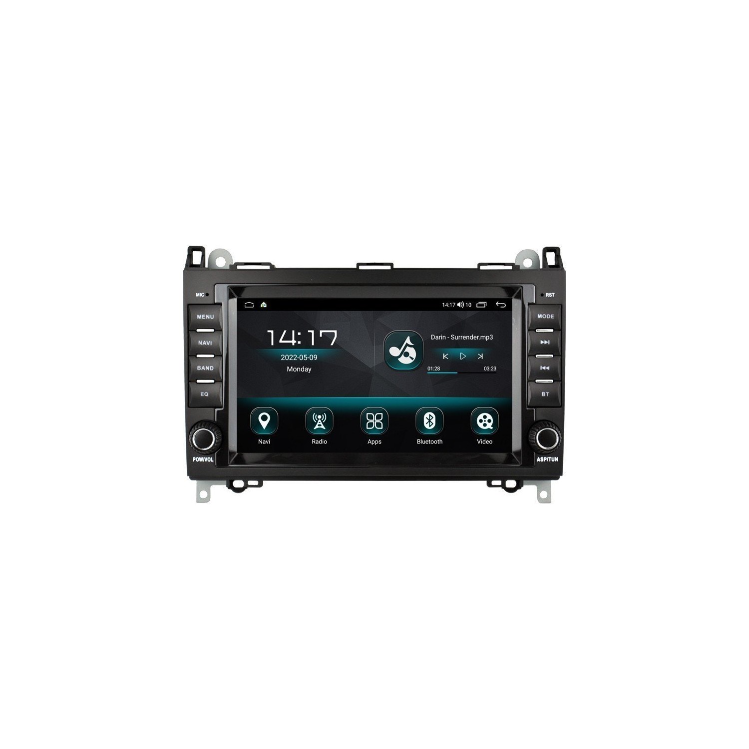 Radio head unit Mercedes Benz A W169 / B W245, Viano W639, Vito W447, Sprinter W906 ANDROID 14 TR4187