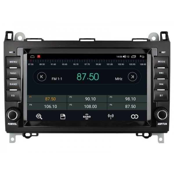 Radio head unit Mercedes Benz A W169 / B W245, Viano W639, Vito W447, Sprinter W906 ANDROID 14 TR4187
