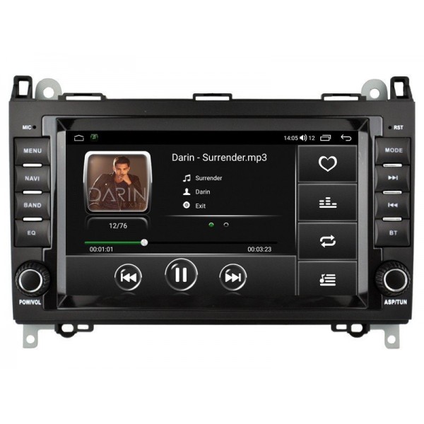 Radio head unit Mercedes Benz A W169 / B W245, Viano W639, Vito W447, Sprinter W906 ANDROID 14 TR4187