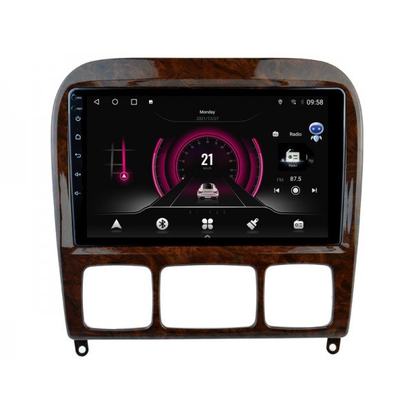 Radio navegador GPS Mercedes Benz S W220 1998 - 2005 pantalla 10.1 Android 14 TR4191