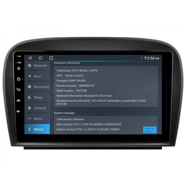 Radio navegador GPS Mercedes Benz SL R230 pantalla 10.1 Android 14 TR4193